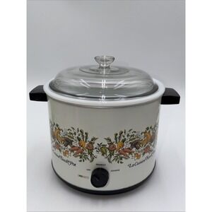 Vintage Kmart La Cuisine Sim R Pot Spice Of Life 3.5 Quart Slow Cooker Works